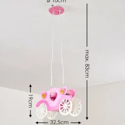 Suspension Srono Rose, 2 lumières