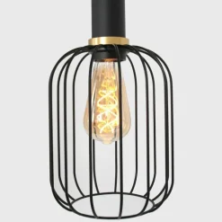 Suspension Steinhauer Aureole Noir, 6 lumières