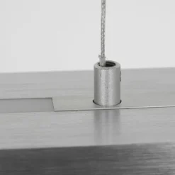 Suspension Steinhauer Bande LED Acier brossé, 4 lumières