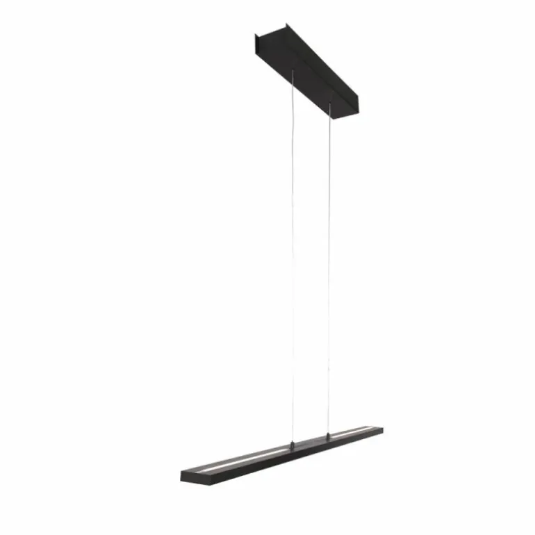 Suspension Steinhauer Bande LED Noir, 4 lumières
