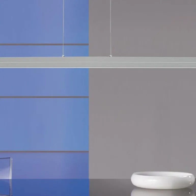 Suspension Steinhauer Bande LED Acier brossé, 4 lumières