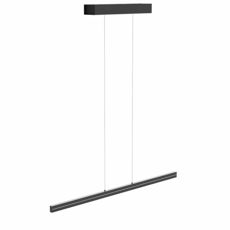 Suspension Steinhauer Bande LED Noir, 4 lumières