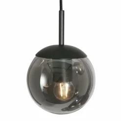 Suspension Steinhauer Bollique Noir, 5 lumières