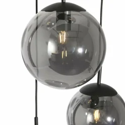 Suspension Steinhauer Bollique Noir, 5 lumières
