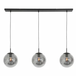 Suspension Steinhauer Bollique Noir, 3 lumières