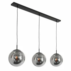 Suspension Steinhauer Bollique Noir, 3 lumières
