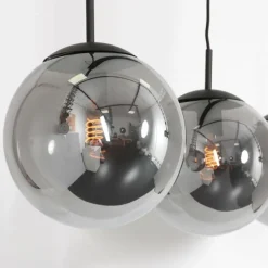 Suspension Steinhauer Bollique Noir, 3 lumières