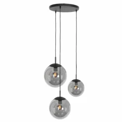 Suspension Steinhauer Bollique Noir, 3 lumières