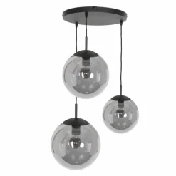 Suspension Steinhauer Bollique Noir, 3 lumières