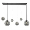 Suspension Steinhauer Bollique Noir, 6 lumières