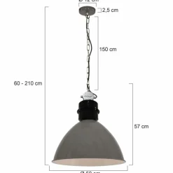 Suspension Steinhauer Frisk Gris, 1 lumière