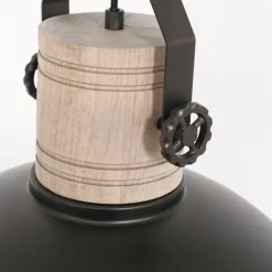 Suspension Steinhauer Gearwood Anthracite, 1 lumière