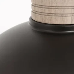 Suspension Steinhauer Gearwood Anthracite, 1 lumière