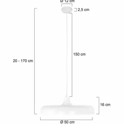 Suspension Steinhauer Krisip Blanc, 1 lumière