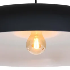 Suspension Steinhauer Krisip Noir, Blanc, 1 lumière
