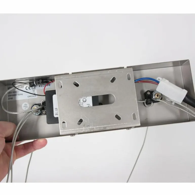 Suspension Steinhauer Light Stripe LED Noir, 1 lumière