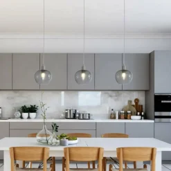 Suspension Steinhauer Lotus Acier inoxydable, 3 lumières