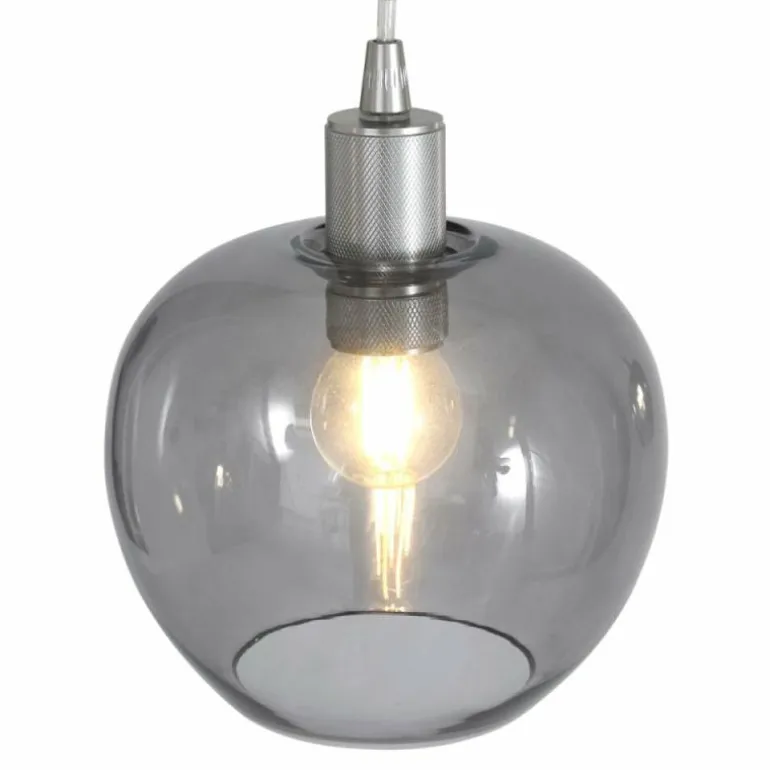 Suspension Steinhauer Lotus Acier inoxydable, 3 lumières