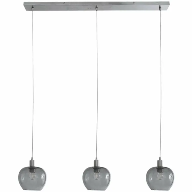 Suspension Steinhauer Lotus Acier inoxydable, 3 lumières