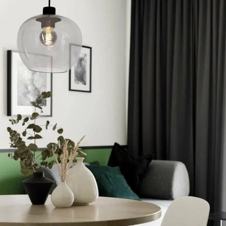 Suspension Steinhauer Lotus Noir, 1 lumière