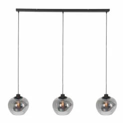 Suspension Steinhauer Lotus Noir, 3 lumières