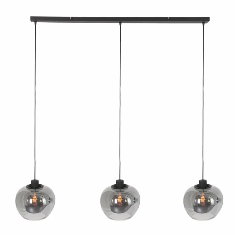 Suspension Steinhauer Lotus Noir, 3 lumières