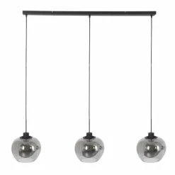 Suspension Steinhauer Lotus Noir, 3 lumières