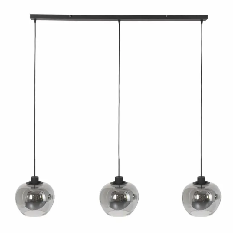 Suspension Steinhauer Lotus Noir, 3 lumières