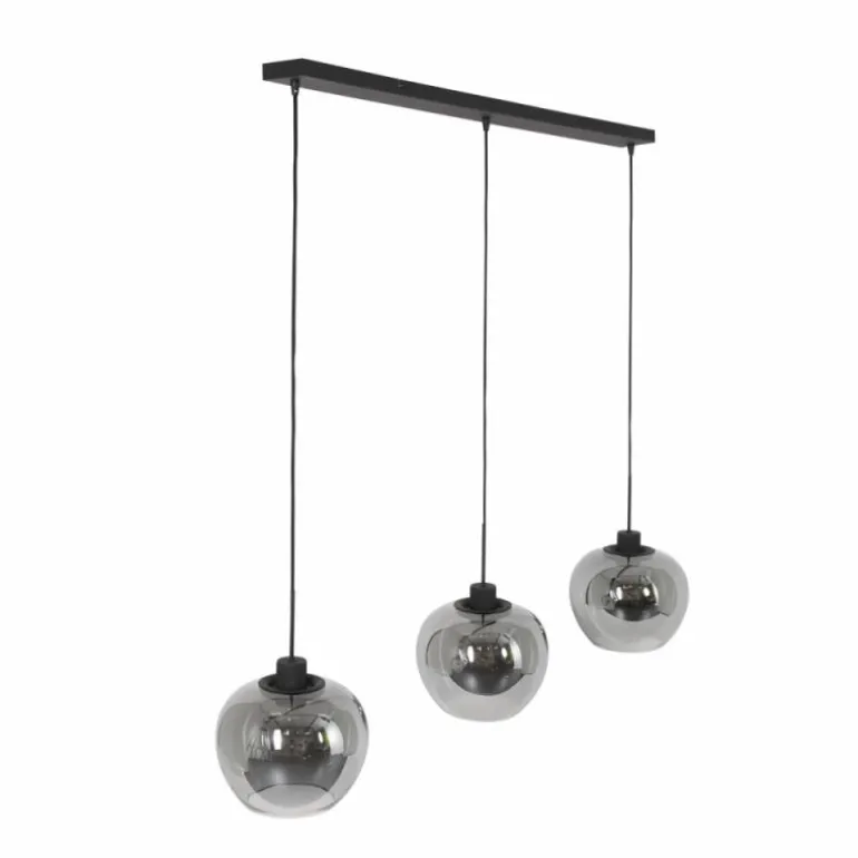 Suspension Steinhauer Lotus Noir, 3 lumières