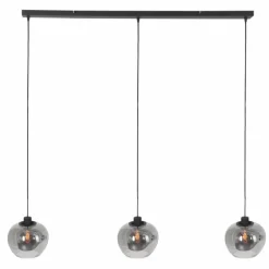 Suspension Steinhauer Lotus Noir, 3 lumières