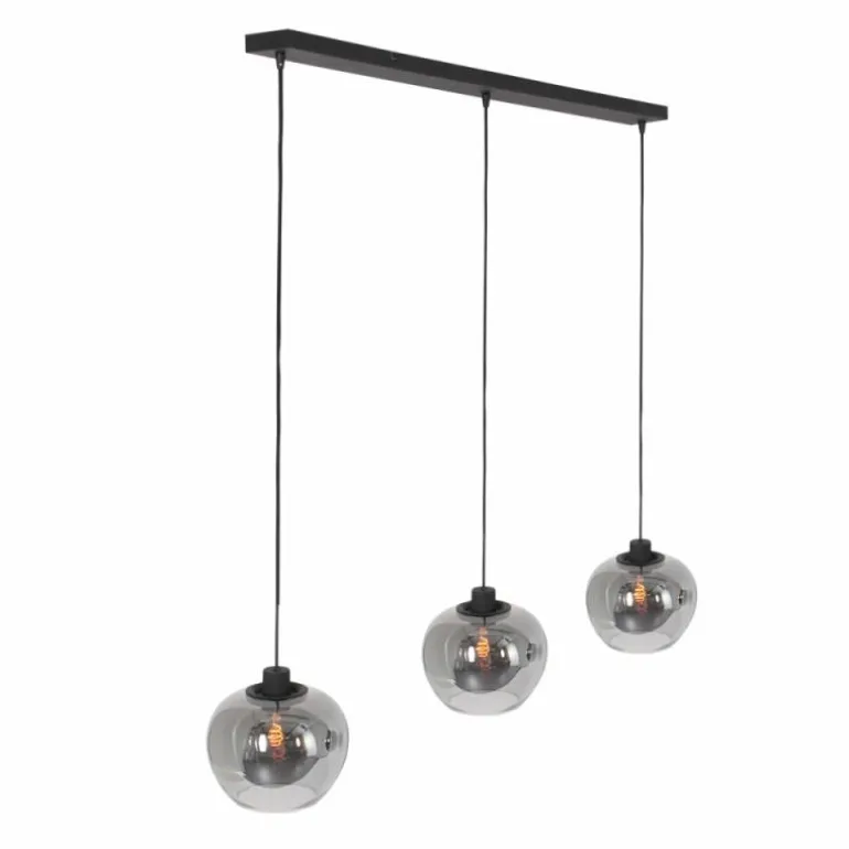 Suspension Steinhauer Lotus Noir, 3 lumières