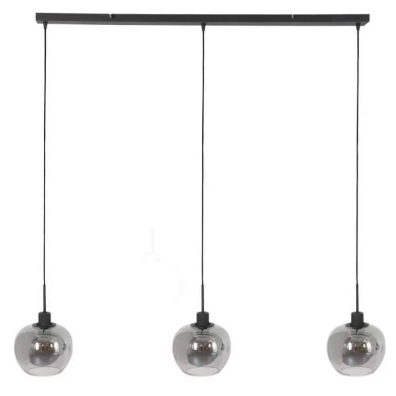 Suspension Steinhauer Lotus Noir, 3 lumières