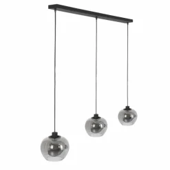 Suspension Steinhauer Lotus Noir, 3 lumières