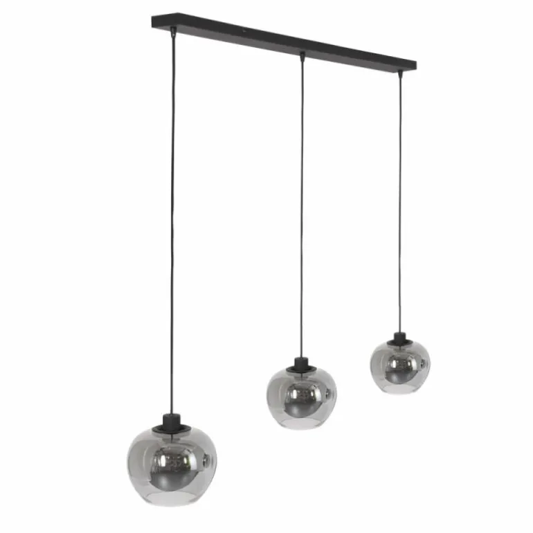 Suspension Steinhauer Lotus Noir, 3 lumières