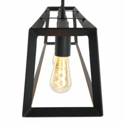 Suspension Steinhauer Mats Noir, 4 lumières