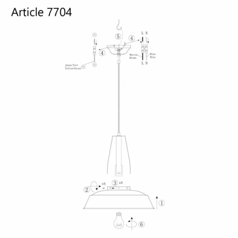 Suspension Steinhauer Mexlite Rouge, 1 lumière