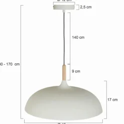 Suspension Steinhauer Mexlite Blanc, 1 lumière
