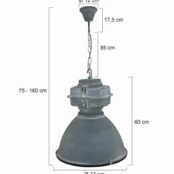 Suspension Steinhauer Mexlite Gris, 1 lumière