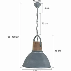 Suspension Steinhauer Mexlite Gris, 1 lumière