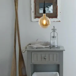 Suspension Steinhauer Minimalics Noir, 1 lumière