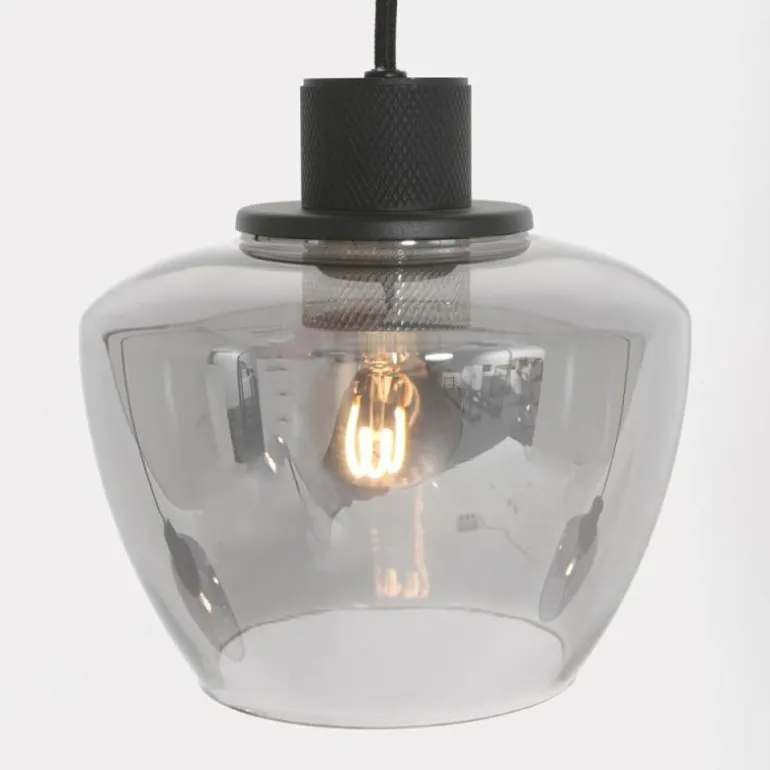 Suspension Steinhauer Noirver Noir, 3 lumières