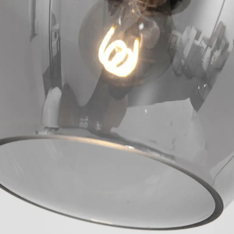 Suspension Steinhauer Noirver Noir, 3 lumières