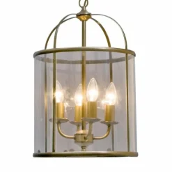 Suspension Steinhauer PIMPERNEL Bronze, 4 lumières