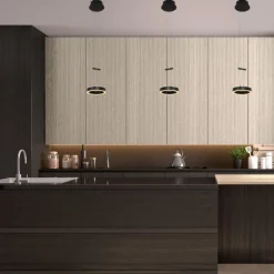 Suspension Steinhauer Piola LED Noir, 2 lumières