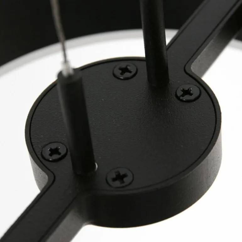 Suspension Steinhauer Piola LED Noir, 6 lumières