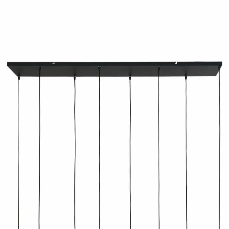 Suspension Steinhauer Reflexion Gris, Noir, 8 lumières