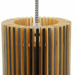 Suspension Steinhauer Smukt Hêtre, Noir, 1 lumière