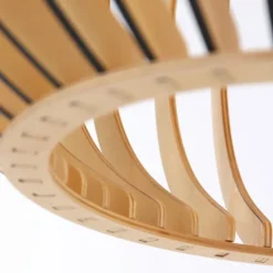 Suspension Steinhauer Smukt Hêtre, Noir, 1 lumière