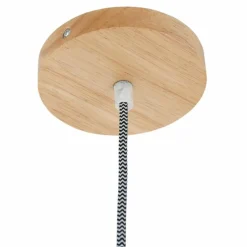 Suspension Steinhauer Smukt Hêtre, Noir, 1 lumière