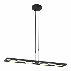 Suspension Steinhauer Soleil LED Noir, 4 lumières